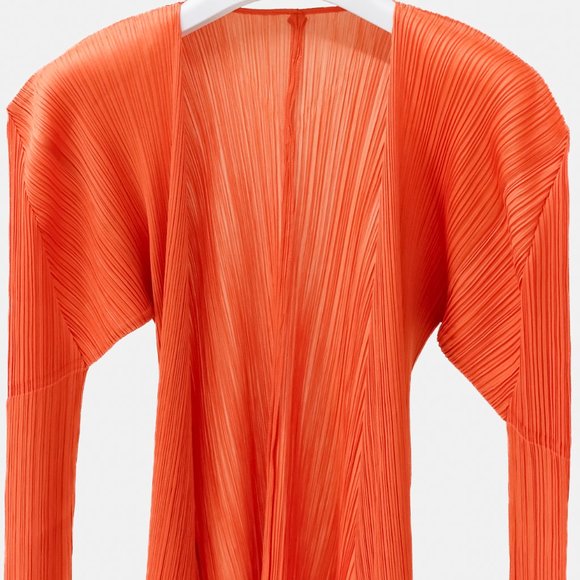 Issey Miyake Pleats Please Coral Cardigan - Picture 3 of 8